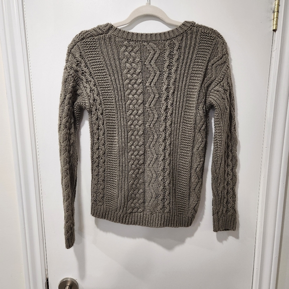 Garage Brown Cable Knit Sweater - Picture 3 of 5